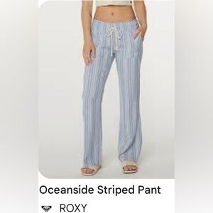 Roxy White Orange Oceanside Pant